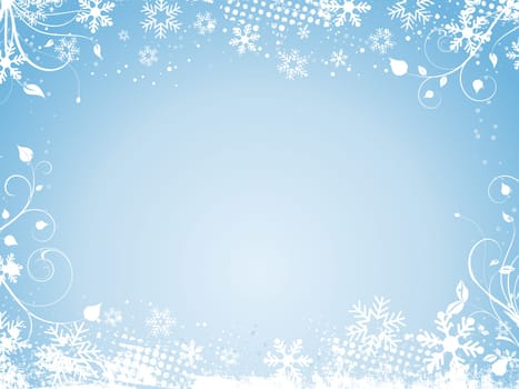 Decorative winter abstract background
