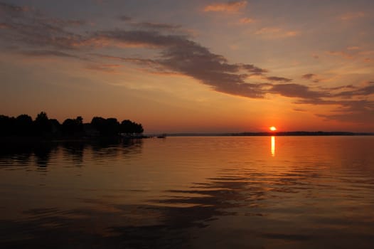 Early morning on Lake Norman, North Carolina