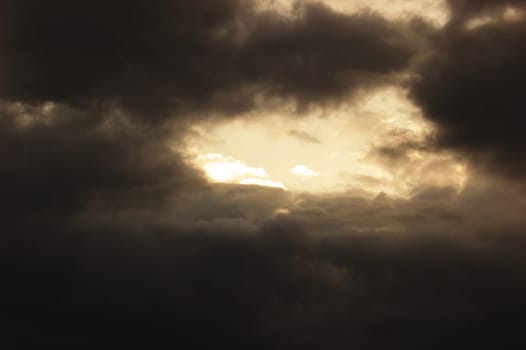 Dark majectic stormy clouds.  The rain is coming.