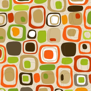 Retro Candy Squares (Vector) Spot illustration of stylish, retro squares. All  squares complete so you can move them around! Easy-edit vector file--No transparencies or strokes!