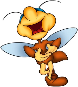 Beetle 31 - High detailed and coloured cartoon illustration - Smiling happy bug