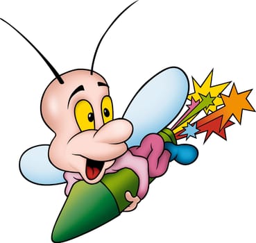Butterfly 16 pyro - High detailed and coloured illustration