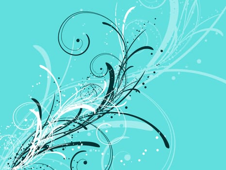 Decorative winter abstract background