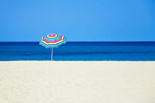 Seasonal and Holidays: sun umbrella on the beach
