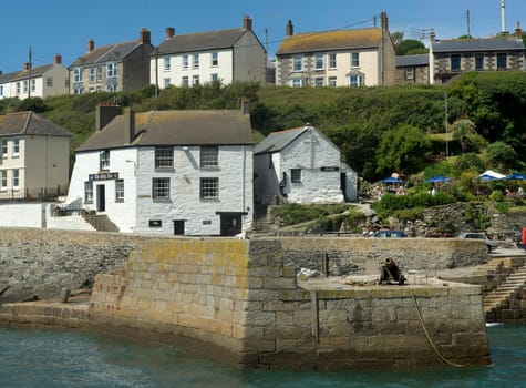 holiday resort town porthleven cornwall england uk