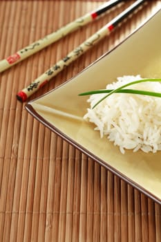 Rice with sticks