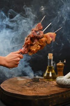 Concept of food for barbecue or picnic