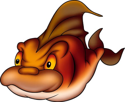 Fish 15 - High detailed illustration - Flamy underwater fish