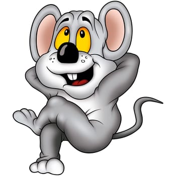 Mouse 06 Siesta - High detailed and coloured illustration