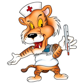 Tiger 03 medic - High detailed and coloured illustration