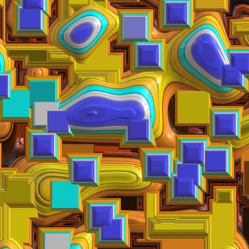 Illustration of colorful abstract art