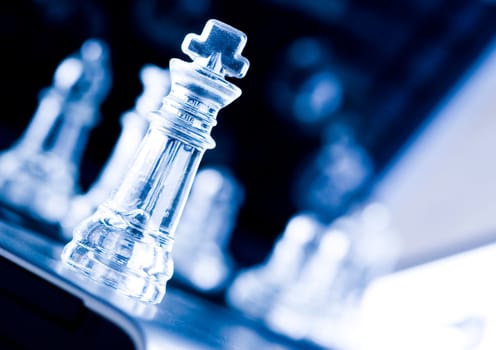 Chess - a game for two people that is played on a board with 64 black and white squares called a chessboard.