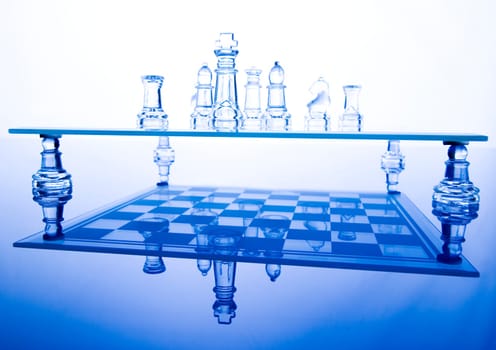 Chess - a game for two people that is played on a board with 64 black and white squares called a chessboard.
