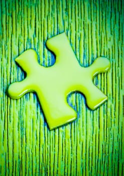 Puzzle texture on the perspective.
