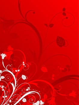 Abstract floral design