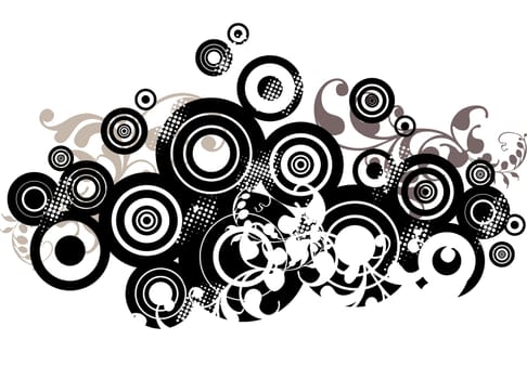 abstract background design with circles