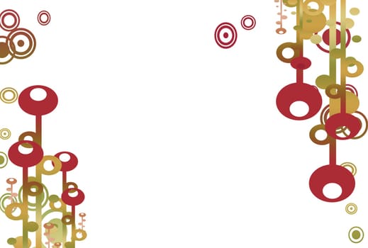 modern stylized background in autumnal colours