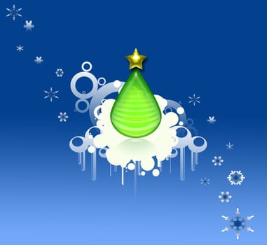 modern stylized background with lot of copy space for xmas message