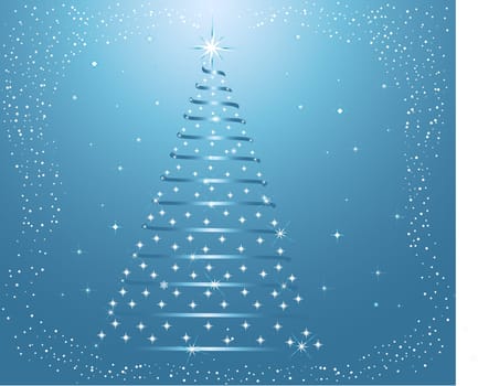 Abstract  Christmas Tree - vector