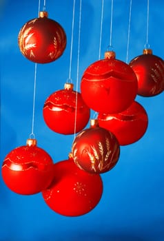 Colorful christmas balls
