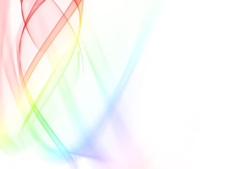 Abstract color wavy with clean background.