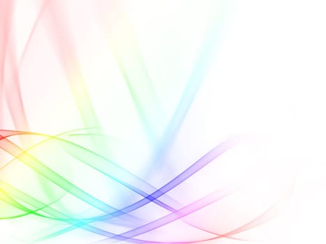 Abstract color wavy with clean background.