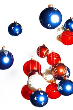 Colorful christmas balls