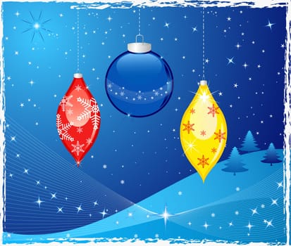 Abstract  Christmas background  - vector