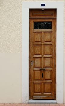 wooden door in france