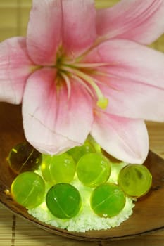 Olive Oil pearls and bath salt