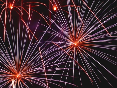 Fireworks display at London sky's