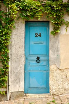 wooden door in france