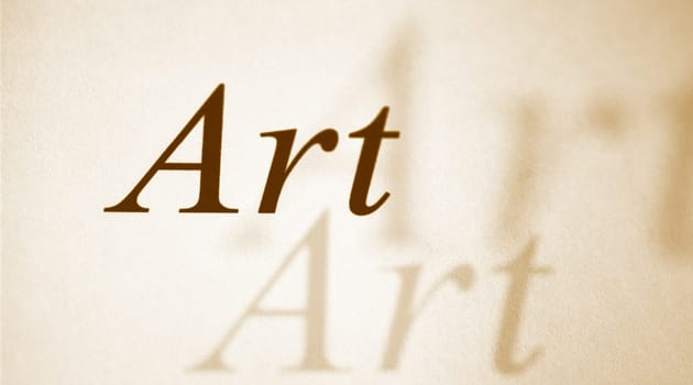 (word series) word art written on a paper