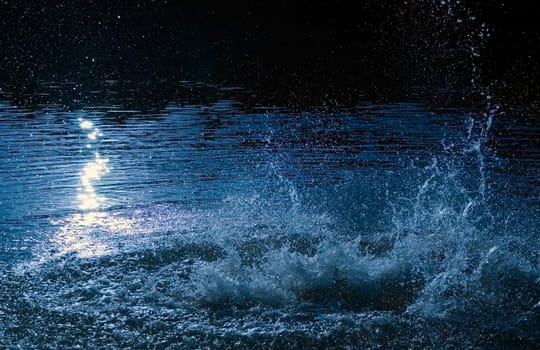 Abstract background of water splashing