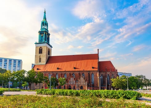 St Mary's Church, a famous gothic church in the center of Berlin, Germany.