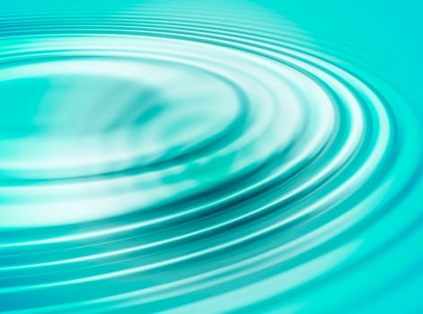A green background about water ripple and white light