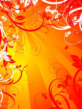 Abstract floral design