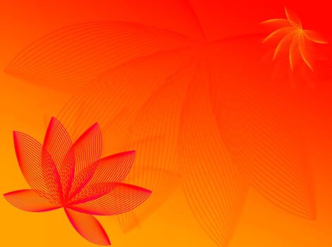 Colorful flowers for this colorful background