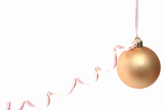 Gold New Year's toy and streamer