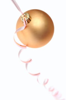 Gold New Year's toy and streamer