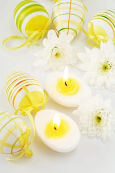 Easter detail with Easter eggs or spring motive