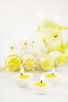 Easter detail with Easter eggs or spring motive