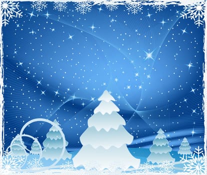 Abstract   Christmas background - vector