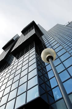 Modern office building on the north bank of the River Thames near London Bridge.
