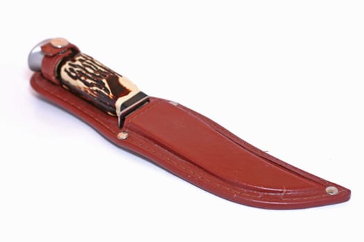 hunting knife in sheath