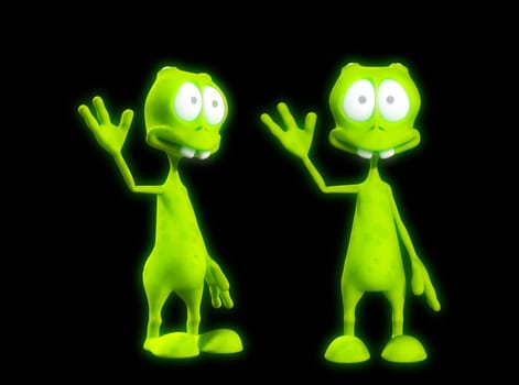 3d, alien,  et, expression, extra-terrestrial, eyeball, eyes, face, figurative, figure, head,  mouth, ,  render, ,lifeform, green,colour,color,wave,waving,friendly,aliens