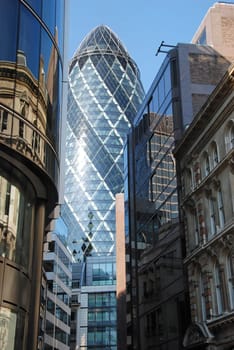 City of London Buildings including the Gherkin.