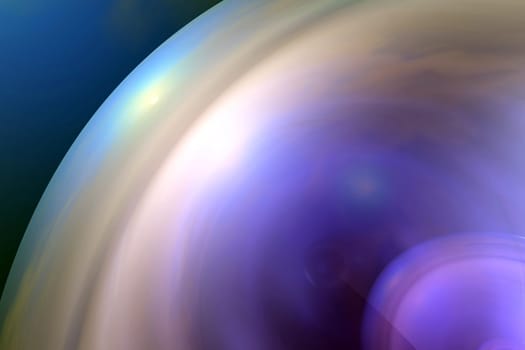 Detail of abstract glowing sphere - colorful 3d render illustration