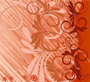 Abstract  artistic  floral background - vector