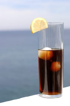 a cool refreshment in the hot afternoon